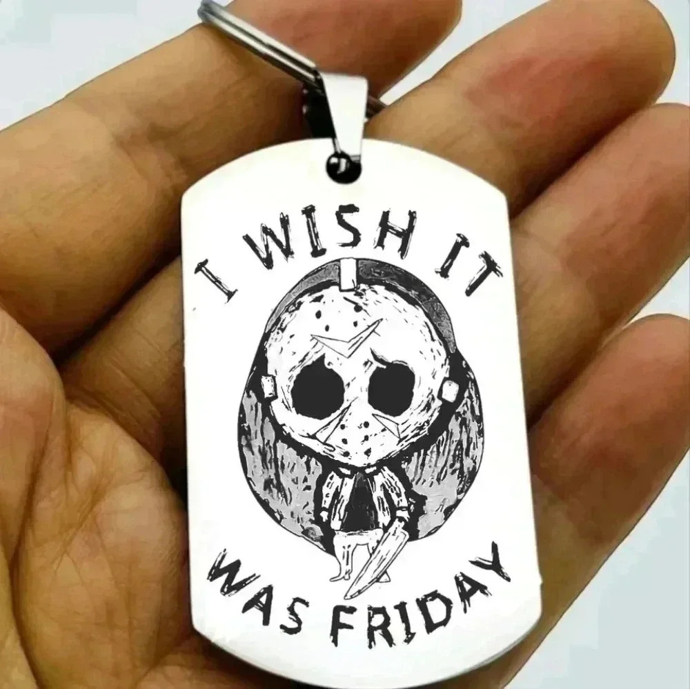 I wish it was Friday jason the 13th Keychain